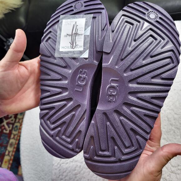 NEW UGG Classic Short II Metallic boots purple metallic heel women's bootie US 5 - Picture 5 of 6